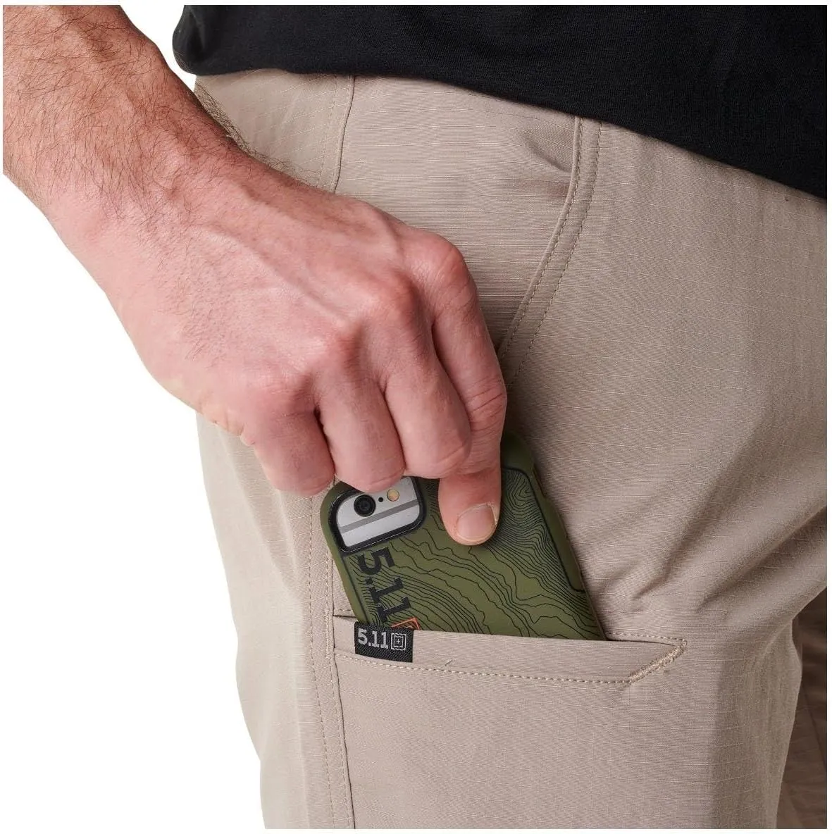 5.11 Tactical Shorts for Men, Utility Fast-Tac Urban, 11" Inseam, Style 73342ABR