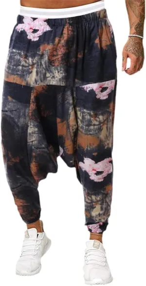 AAPAH Men Baggy Harem Pants Hip-hop Women Wide Leg Trousers Male Casual Long Pantalones Hombre