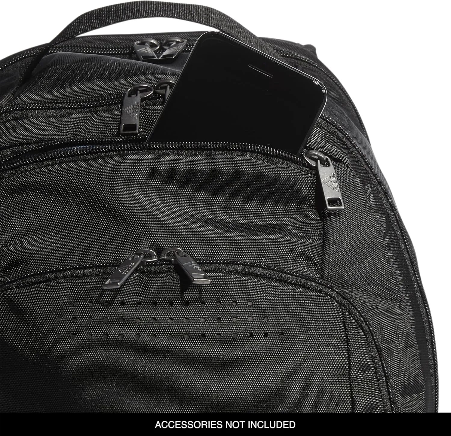 adidas Defender Sports Backpack with Shoe Compartment, Soccer Bag, Black/Black, One Size
