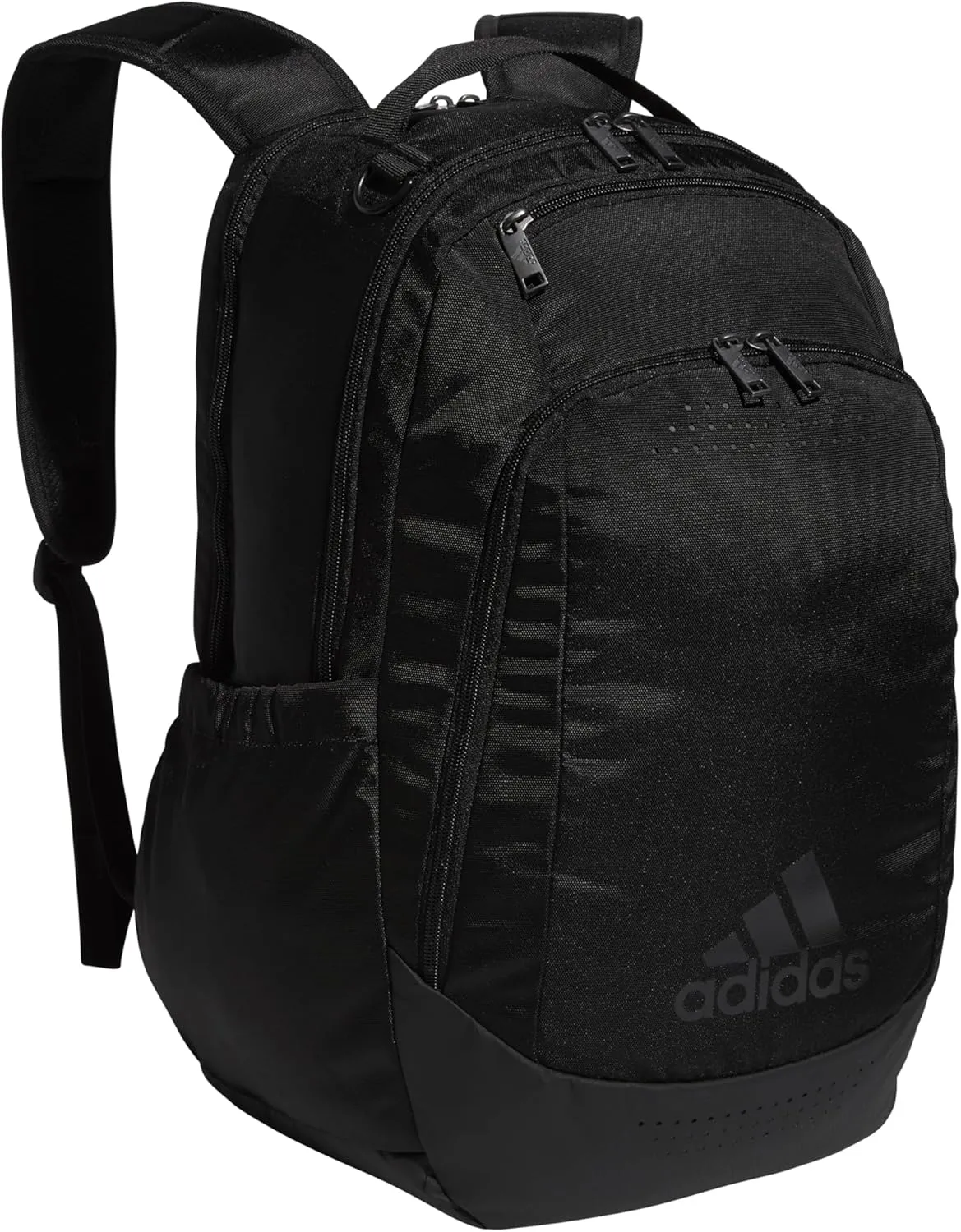 adidas Defender Sports Backpack with Shoe Compartment, Soccer Bag, Black/Black, One Size