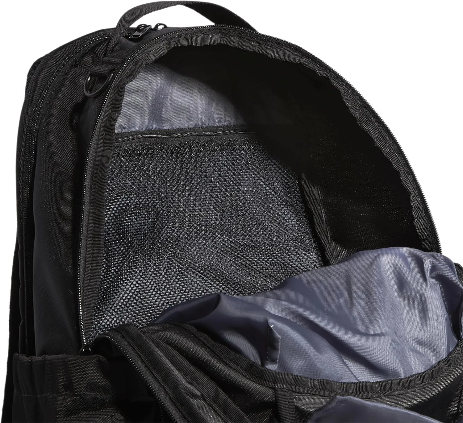 adidas Defender Sports Backpack with Shoe Compartment, Soccer Bag, Black/White, One Size