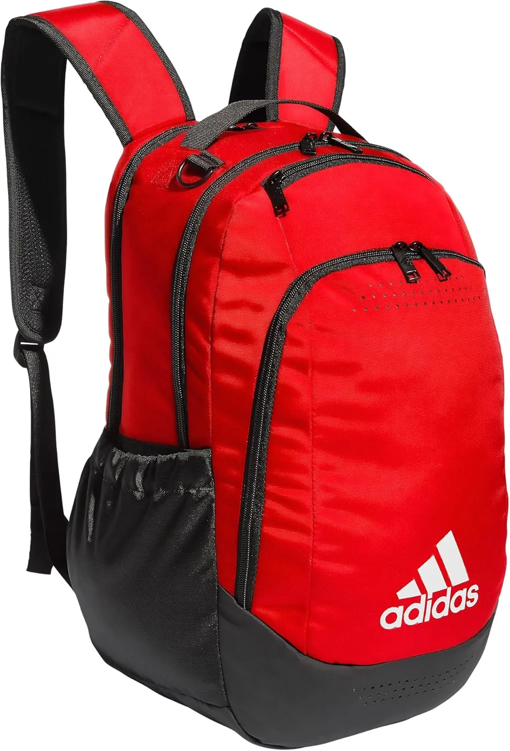 adidas Defender Sports Backpack with Shoe Compartment, Soccer Bag, Team Power Red, One Size