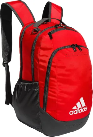 adidas Defender Sports Backpack with Shoe Compartment, Soccer Bag, Team Power Red, One Size