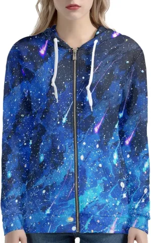 AFPANQZ Women's Casual Long Sleeve Hoodies Full Zipper Up Hoodie Sweatshirrts Thin Coat Loose Daily Wear Hoodie XS-5XL