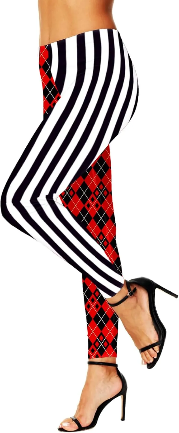AOBUTE Women's Halloween Leggings Stretchy Printed Legging Tights