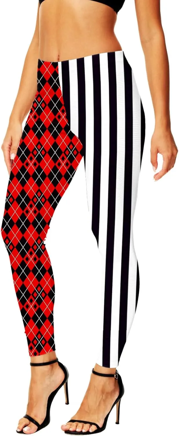AOBUTE Women's Halloween Leggings Stretchy Printed Legging Tights