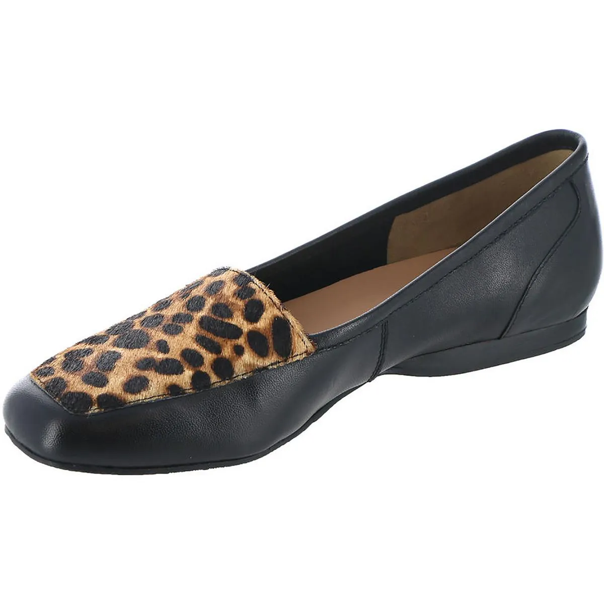 Array Womens Freedom Leather Leopard Print Loafers