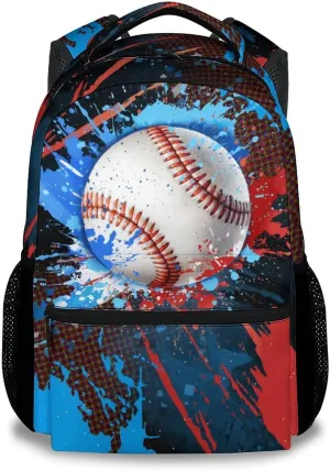 Backpack for Kids - Baseball Backpacks for School - 17 Inch Sports Bookbag for Boys Teens - Youth Back Pack for Elementary Middle School