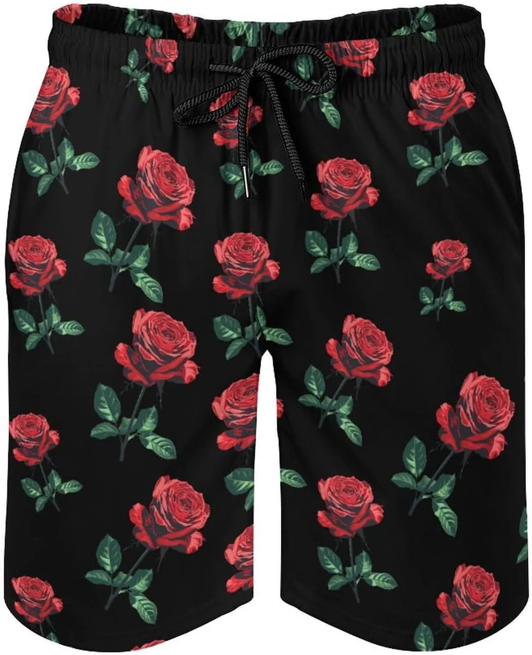 Beast Rose Beauty Men's Swim Trunks Quick Dry Bathing Suit Swimming Shorts Beach Swimwear
