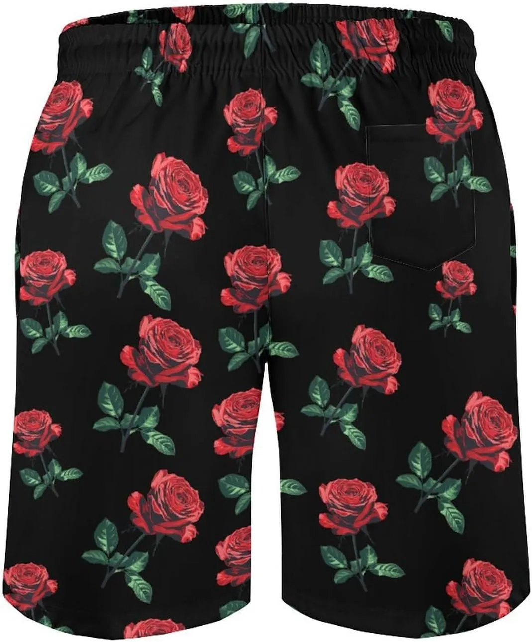 Beast Rose Beauty Men's Swim Trunks Quick Dry Bathing Suit Swimming Shorts Beach Swimwear