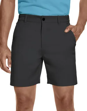 BLUE CHILL Lightweight Golf Shorts for Men, Water Resistant Quick Dry, 7 inch Inseam, 5 Pocket, 2-Way Stretch, Slim Fit