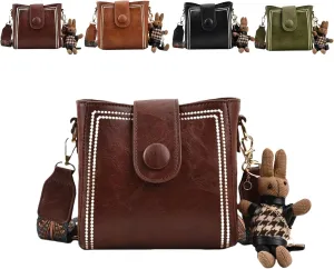 Bootara Bucket Bag, Convertible Shoulder Crossbody, Vintage Crossbody Bag for Women With Adjustable Wide Shoulder Strap