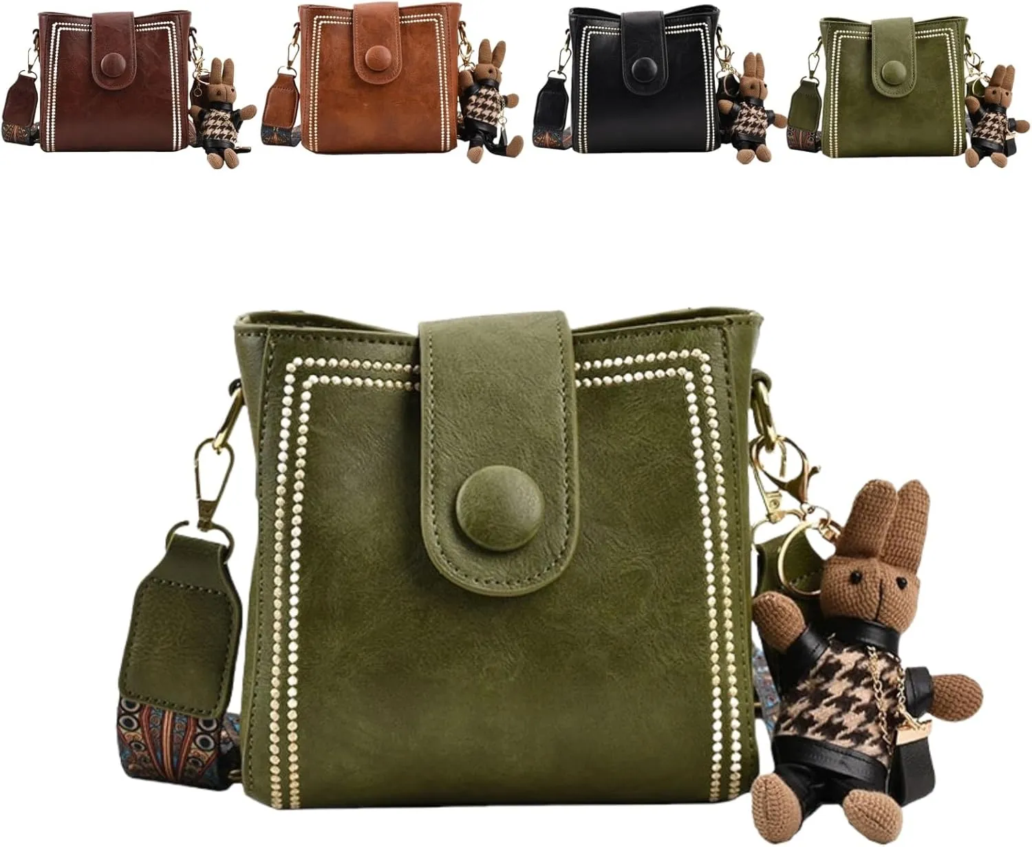 Bootara Bucket Bag, Convertible Shoulder Crossbody, Vintage Crossbody Bag for Women With Adjustable Wide Shoulder Strap
