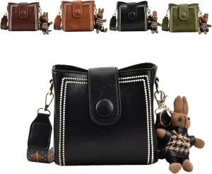 Bootara Bucket Bag, Convertible Shoulder Crossbody, Vintage Crossbody Bag for Women With Adjustable Wide Shoulder Strap