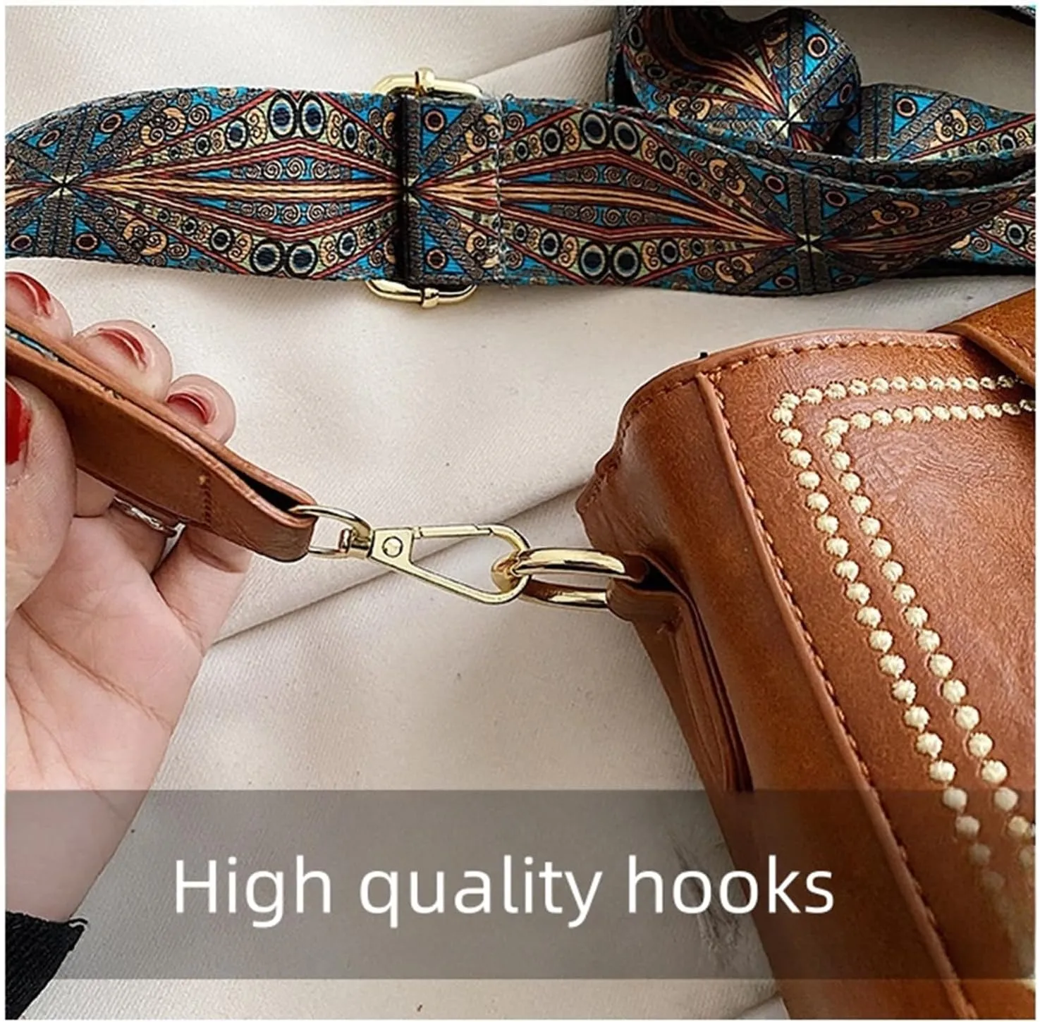 Bootara Bucket Bag, Convertible Shoulder Crossbody, Vintage Crossbody Bag for Women With Adjustable Wide Shoulder Strap