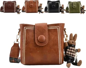 Bootara Bucket Bag, Convertible Shoulder Crossbody, Vintage Crossbody Bag for Women With Adjustable Wide Shoulder Strap