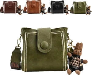 Bootara Bucket Bag, Convertible Shoulder Crossbody, Vintage Crossbody Bag for Women With Adjustable Wide Shoulder Strap