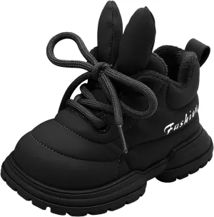 Boys Girls Winter Warm High Top Sneakers Kids Unisex Ankle Boots Faux Fr Fashion Fitness Outdoor Walking Shoes