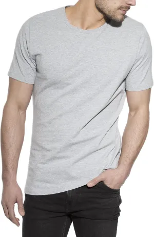 Bread & Boxers 2-Pack Crew-Neck T-Shirt Grey Mlange XL