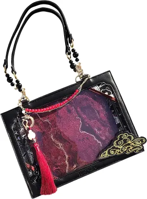 Canvas Tote Bags - Women Large crossbodyy Hobo Shoulder Bag | Waterproof crossbodyy Bag | Ancient Chinese Style, Transparent