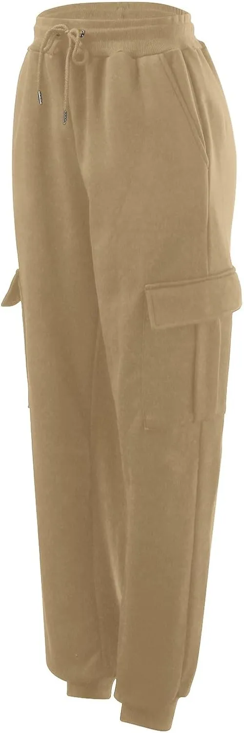 Cargo Sweatpants for Men Loose Fit Mens Athletic Pants with Zipper Pockets Men's Long Exercise Pants Compression Capris Men