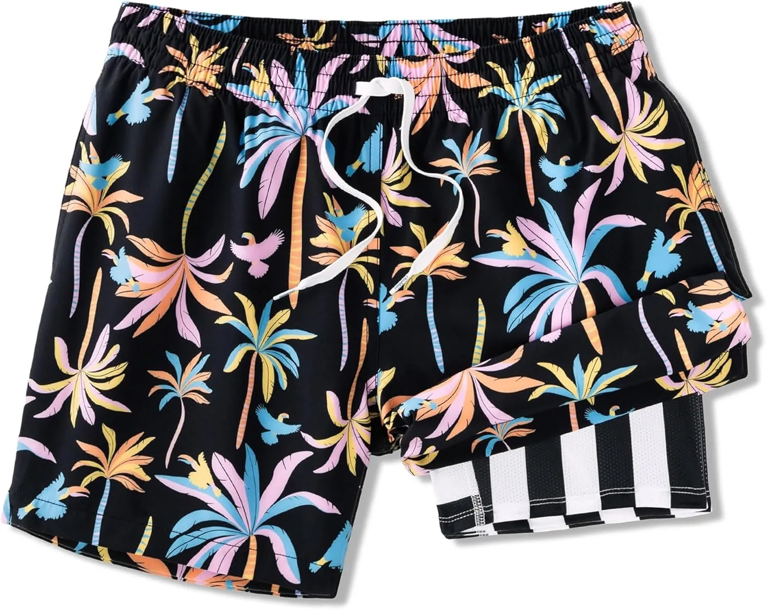 Chubbies Lined Mens Swim Trunks 5.5 Inch  Swim Shorts and Mens Shorts with Elastic Waist, Boxer Brief Liner, UPF 50 