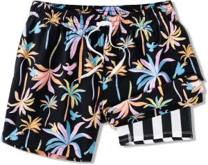 Chubbies Lined Mens Swim Trunks 5.5 Inch  Swim Shorts and Mens Shorts with Elastic Waist, Boxer Brief Liner, UPF 50 