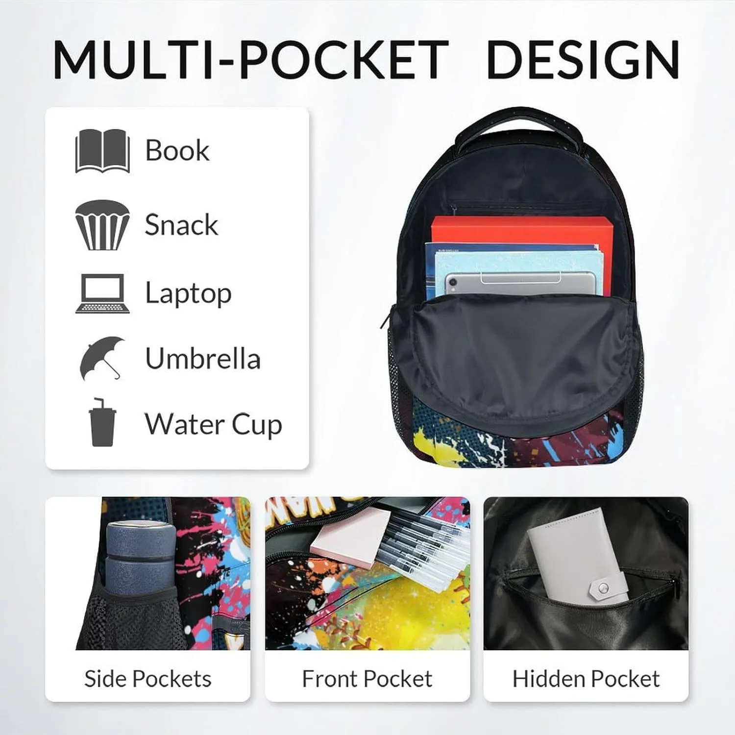 Custom Backpack - Softball Backpacks for Girls - 17 Inch Sports Theme Bookbag for Elementary Middle School - Casual School Bag for Kids Teens