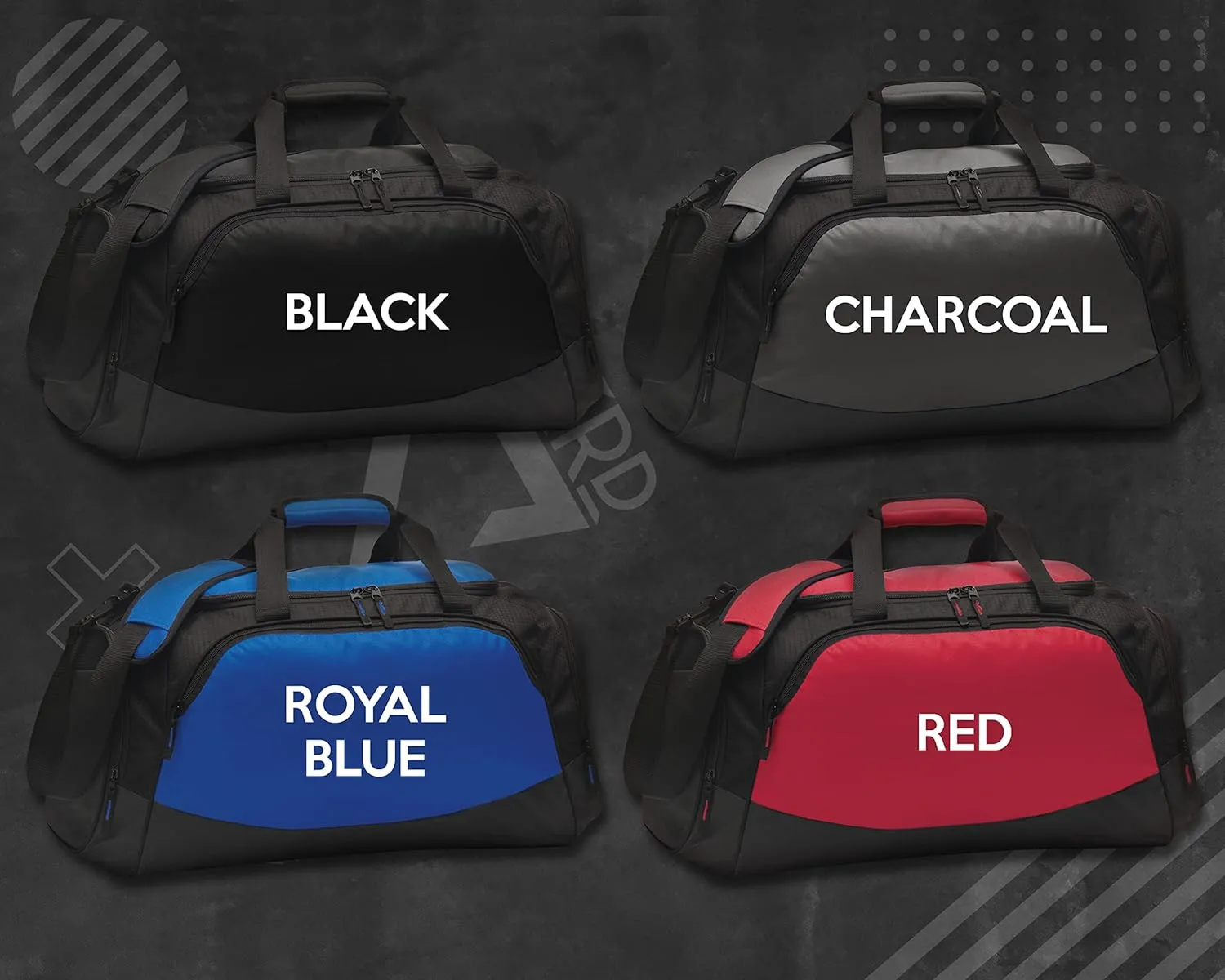 Custom Gym Duffle Bag with Shoe Compartment | Personalized Travel Duffle Bag for Men & Women | Large Sports Duffel Bag for Travel, Great for Storing Gear, Clothing, Ice Skating Duffel Bag Black