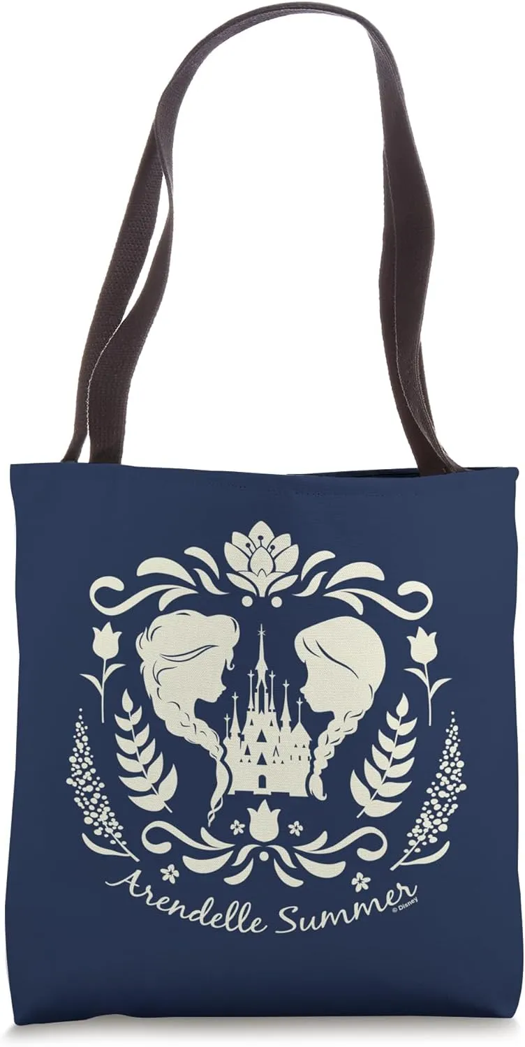 Disney Frozen Arendelle Summer Elsa & Anna Silhouettes Tote Bag