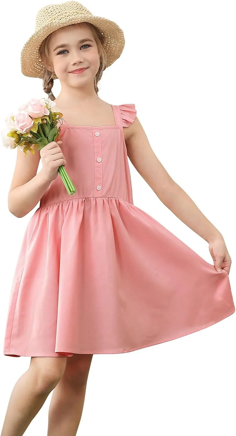 Dress for Girls Casual Dresses Sleeveless A-line Sundress Summer Dresses for Girls 7-11 Party Dress
