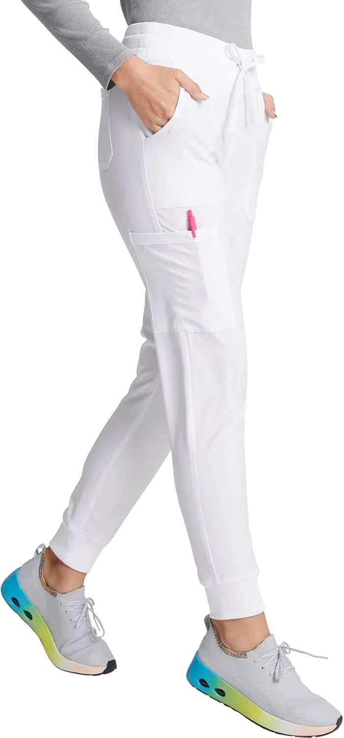 EDS Essentials Jogger Scrubs for Women, Drawstring Scrub Pants DK065
