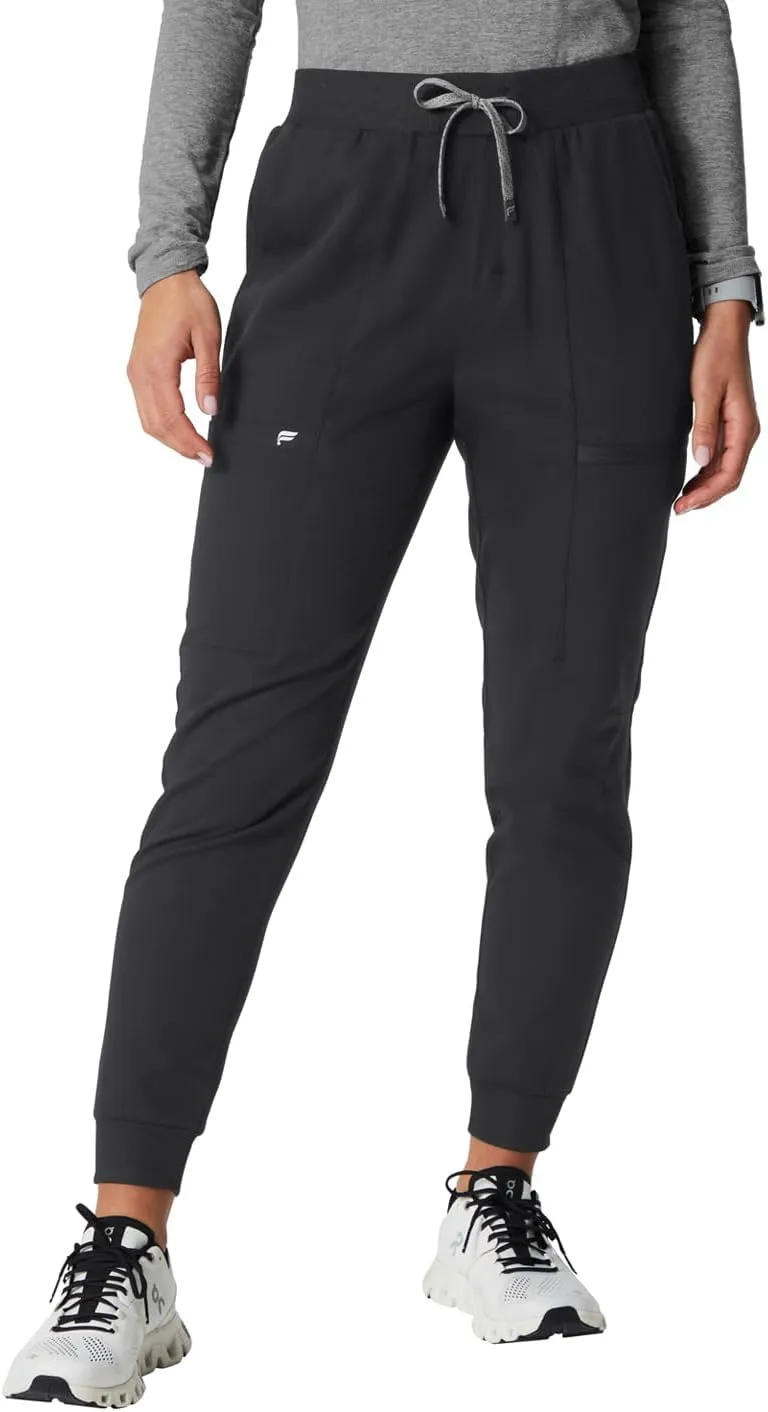 Fabletics Women's High Rise Active Scrub Jogger - MotionTech, 4-Way Stretch, Pocket-Packed, Lightweight, Semi-Slim Fit