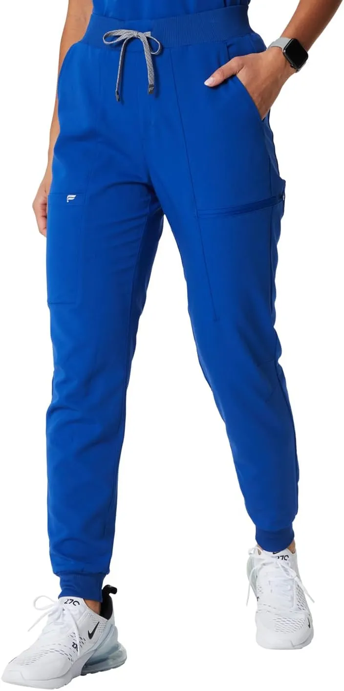 Fabletics Women's High Rise Active Scrub Jogger - MotionTech, 4-Way Stretch, Pocket-Packed, Lightweight, Semi-Slim Fit