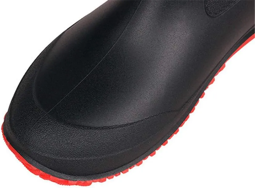 FENIKUSU Men's Waterproof Rain Boots Ankle High Antiskid Garden Kitchen Work Shoes with Comfortable Insole