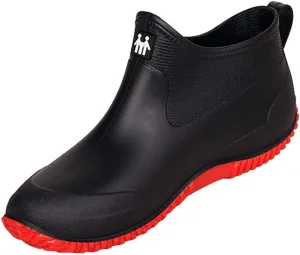 FENIKUSU Men's Waterproof Rain Boots Ankle High Antiskid Garden Kitchen Work Shoes with Comfortable Insole