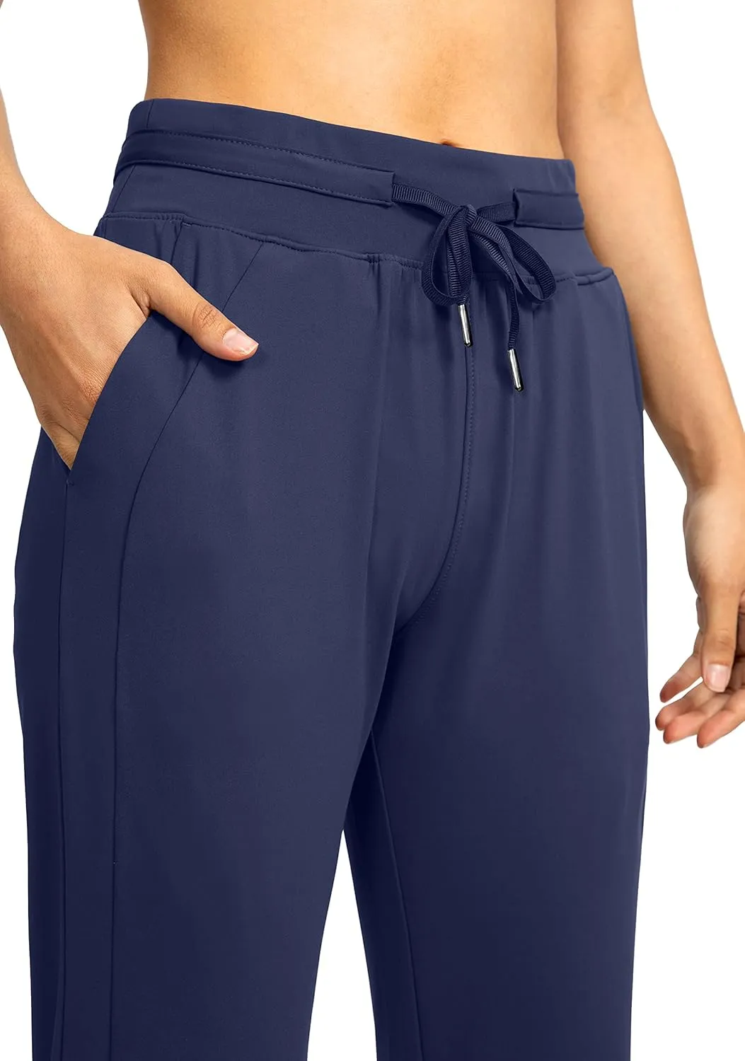 G Gradual Women's Joggers Pants with Zipper Pockets High Waisted Athletic Tapered Sweatpants for Women Workout Lounge