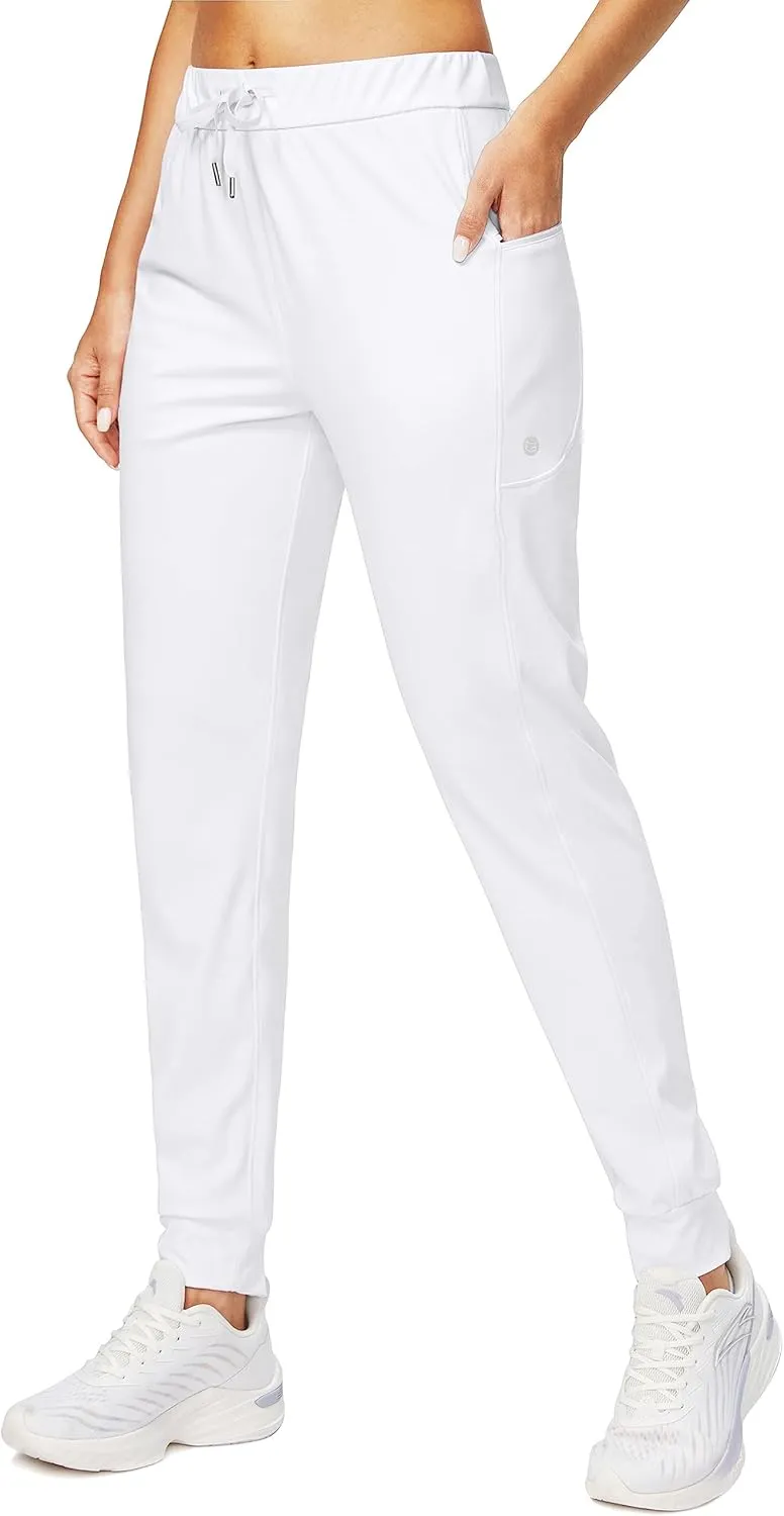 G Gradual Women's Joggers Pants with Zipper Pockets Stretch Tapered Athletic Joggers for Women Lounge, Jogging, Workout