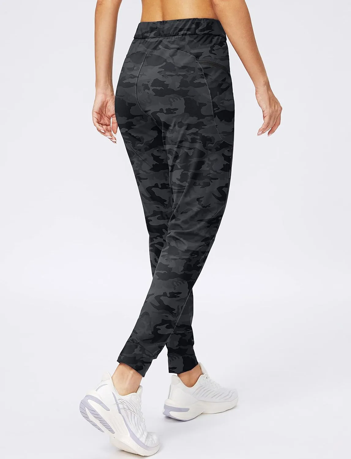 G Gradual Women's Joggers Pants with Zipper Pockets Stretch Tapered Athletic Joggers for Women Lounge, Jogging, Workout