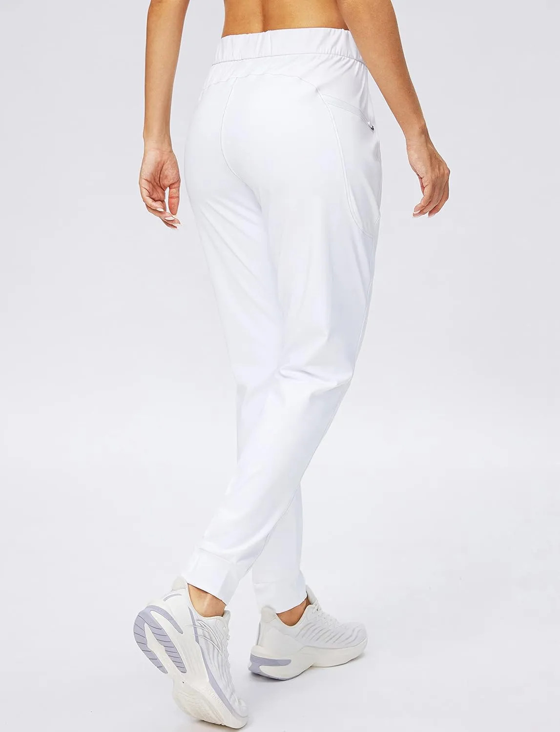 G Gradual Women's Joggers Pants with Zipper Pockets Stretch Tapered Athletic Joggers for Women Lounge, Jogging, Workout