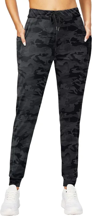 G Gradual Women's Joggers Pants with Zipper Pockets Stretch Tapered Athletic Joggers for Women Lounge, Jogging, Workout