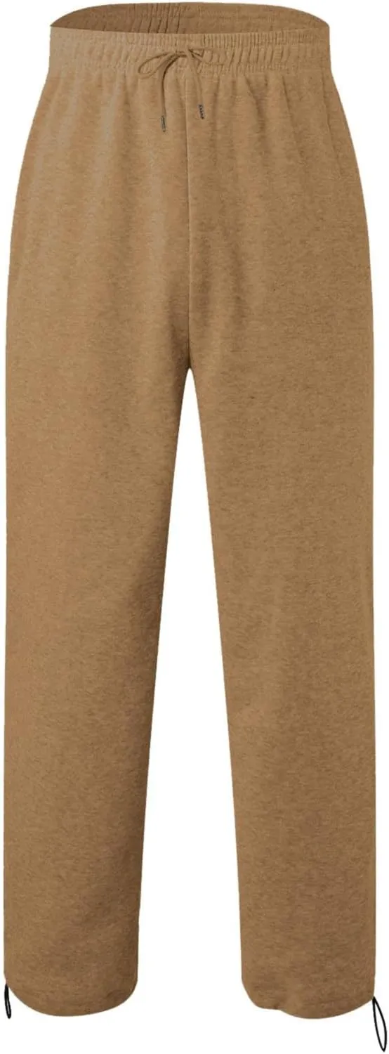 GIERIDUC Men's Athletic Running Joggers Stretch Country Corduroy Pants Mens Sherpa Lined Sweatpants Best Dress Pants for Men