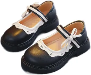 Girl's Mary Jane School Uniform Shoes Princess Wedding Party Flower Girls Flats Shoes