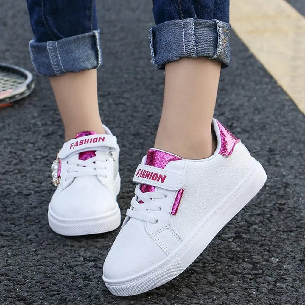 Girls Tennis Running Shoes Fashion Lightweight Athletic Walking Sneakers Children Flat Sport Shoes for Boys Girls