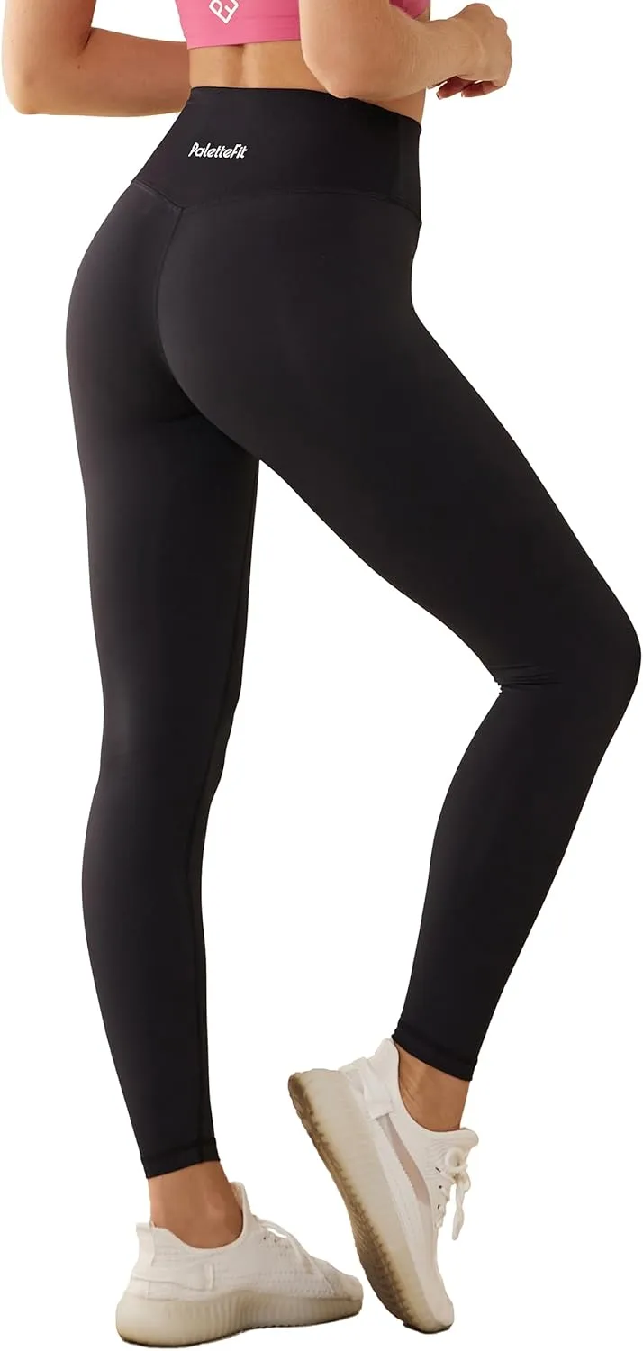 High Waisted Workout Leggings for Women, Buttery Soft 7/8 Length Yoga Pants with Hidden Pocket