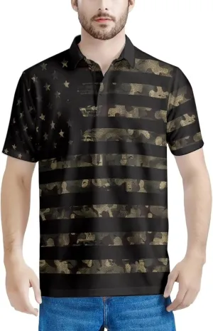 HUGS IDEA Pineapple Pattern Men's Short Sleevee Pique Hawaiian T-Shirts