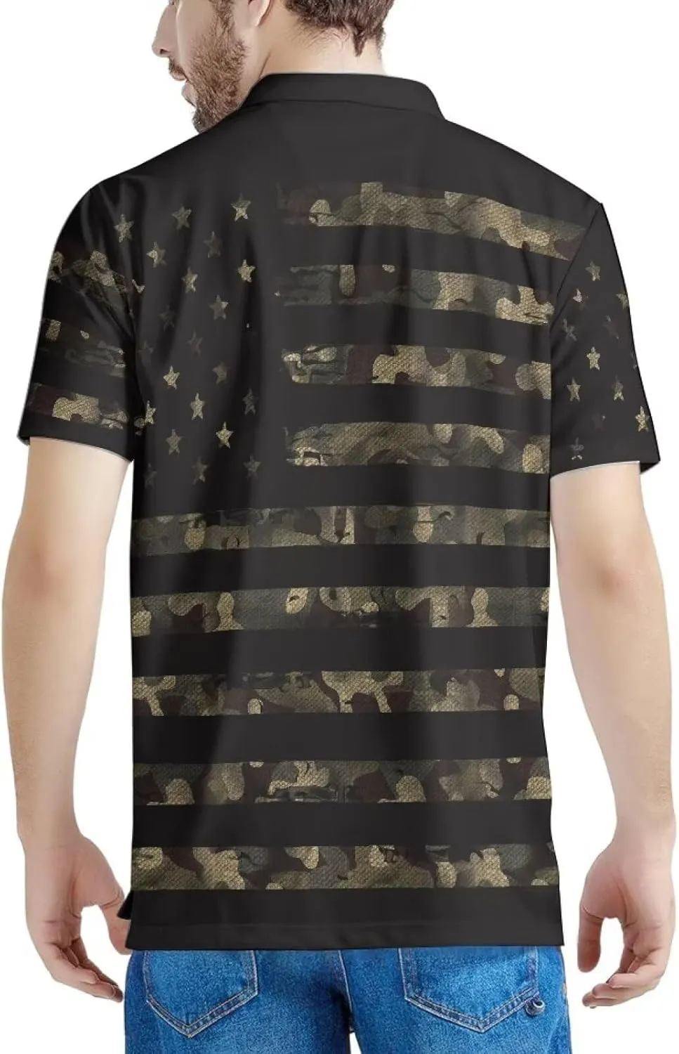 HUGS IDEA Pineapple Pattern Men's Short Sleevee Pique Hawaiian T-Shirts