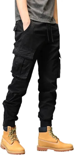 Jogger Pants for Men 2024 Outdoor Tactical Pants Cotton Drawstring Waist Running Workout Harem Pants Hiking Pants