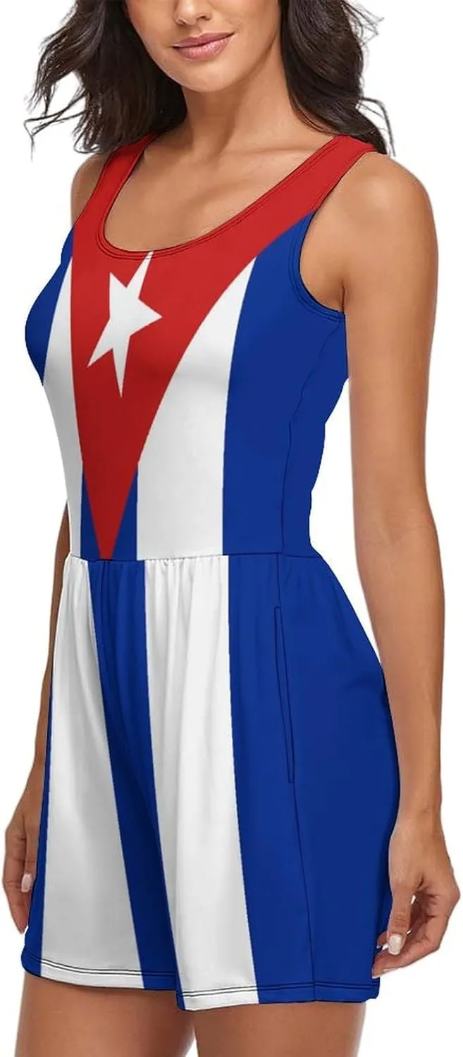Jumpsuit for Women Summer Sun Beach Camisole Womens Sundress Casual Sexy Beach Clothes