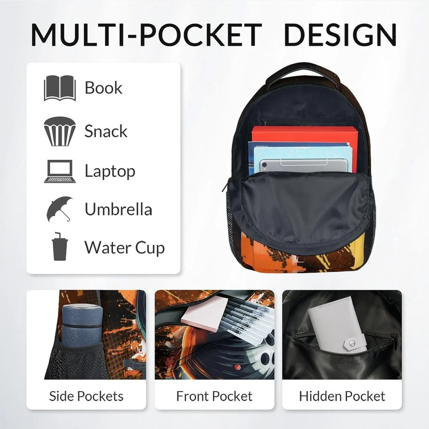 Kids Backpack Boys - Bowling Backpacks Set for School Child - Sports Bookbag with Lunch Bag & Pencil Case - Bowling Ball Book Bags for Elementary Middle School